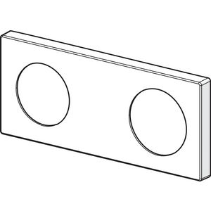 Rozet 175x75mm chroom 59913734