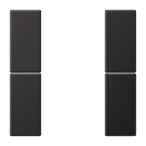 Tastafdekking compleet 2-voudig LS-Dark KNX
