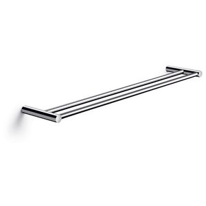 Handdoekhouder 60x12 cm dubbel glanzend RVS
