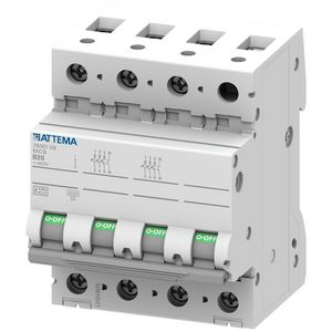 Installatieautomaat 3-polig + Nul 20A B-karakteristiek