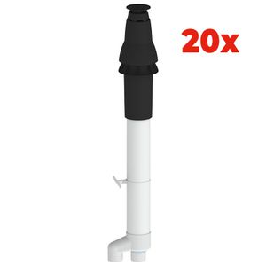 KPW-actie pallet a 20st. dakdoorvoer Skyline 3000 PP 80-80mm zwart F140 (400452782) Burgerhout