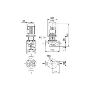Inlinepomp TP 40-430/2-A-F-A-BQQE 400D 50HZ