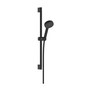 Doucheset Activera Select S 95 2 straalsoorten +glijstang 65cm mat zw.