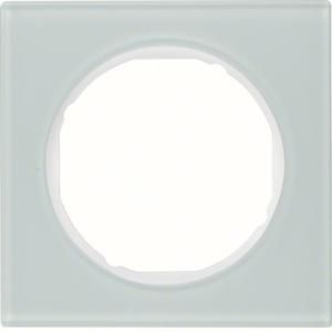 Afdekraam 1-v berker R.3 Glas polarwit