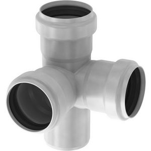 Pipe 90gr. verl. dubbel T-stuk 87 5gr. 419985