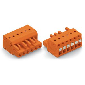 1-draads FE steker Druk oranje 2231-307/026-000 VVE=50