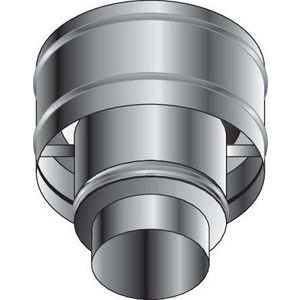 Trekkende kap dubbelwandig RVS DP25 150mm Roccheggiani