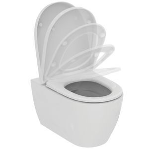 Wandcloset combipack i.life o 350x535x400mm in glanzend wit incl. softclose zitting (wrapover)