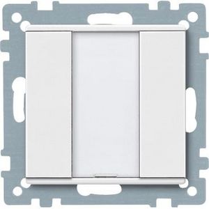 Impulsdrukker 1-voudig plus Polarwit Systeem M KNX