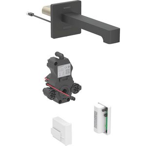 Wandmengkraan BRENTA generatorvoeding matzwart L=17cm incl. functebox