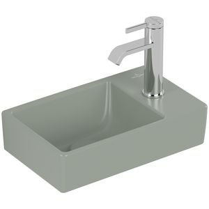 Fontein Avento 360x220mm Morning Green CeramicPlus kraangat rechts zonder overloop