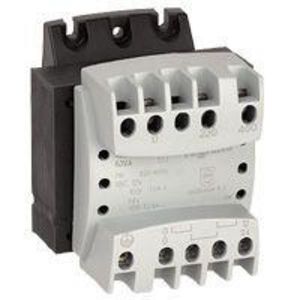 Veiligheidstransformator 230-400V-12-24V 100VA prim.230V