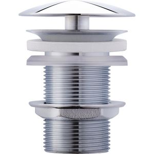Afvoerplug v.inbouwwastafel 80mm chroom