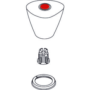 Nimbus II project Eco knop warm chroom