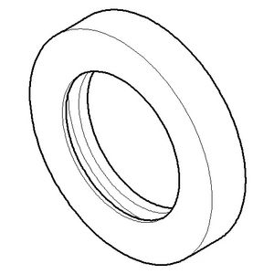 Rozet 60x11mm Dark Chrome