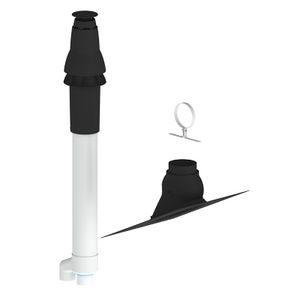 KPW-actie dakdoorvoerset Skyline Safe-PP 80-80 FX Easy 140 incl. universele FX Easy pan (400472010) Burgerhout