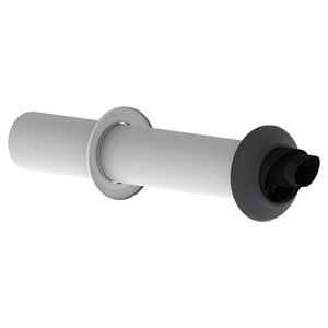 KPW-actie geveldoorvoer safe-PP 80/125mm + adapter (400453856) Burgerhout