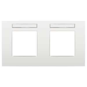 2-voudige afdekplaat hoh 71mm HOR Intense white