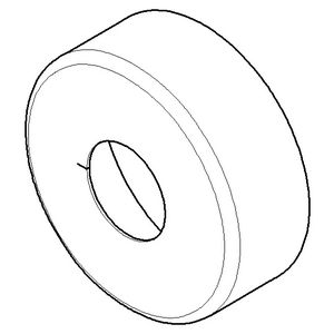 Rozet 66x24mm Dark Platinum gebors.