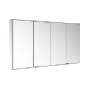 Spiegelkast opbouw onverl. 2xwcd/2xusb 1750x900x160mm zil.