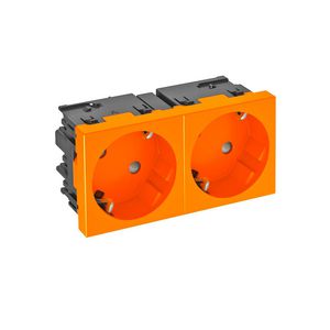 Contactdoos 2-vdg 33gr mod.-45 zijaansl. 250V 10/16A 6120485