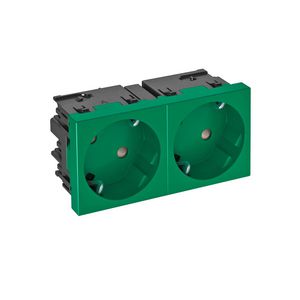 Contactdoos 2-vdg 33gr mod.-45 zijaansl. 250V 10/16A 6120487