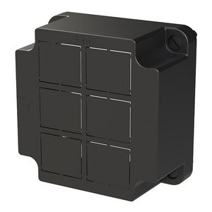 Deksel 3640 DATA 6 x uitbreekpoort zwart VVE=48