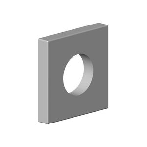 Rozet 60x60x9x27,3mm chr gebors.