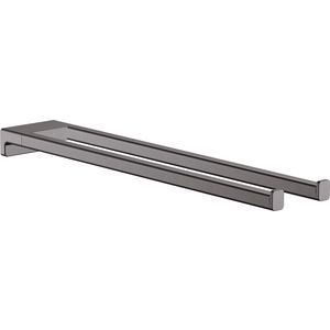 AddStoris 2-lids handdoekrek brushed black chrome