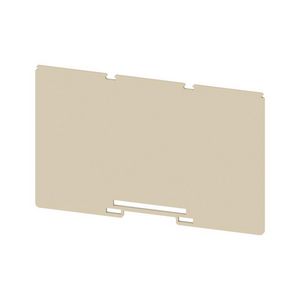 Afsluit- eindplaat (terminal) h:160mm b:2mm V VVE=20