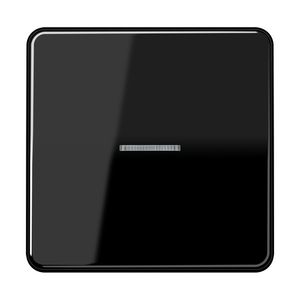 Wip zwart m.lens v.KNX F10 tast 1voudig CD500