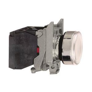 Drukknop Verlicht Verzonken terugv 22mm 250V 1NO + 1NC Wi
