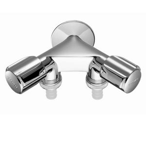 Aansluitkraan COMFORT RV1/2" chroom twee slangaansluitingen