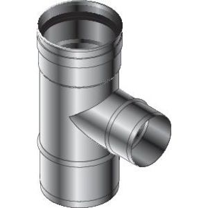 Reductie Te+piquage 80mm enkelwandig RVS SPG 150mm Roccheggiani VVE=4