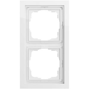 Afdekraam 2-v Gira F200 zuiver wit