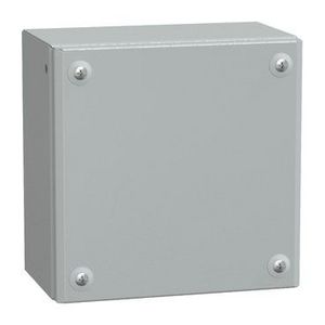 IndustriEle doos Volle deur 200x200x120mm IP66 IK10 Metaal -