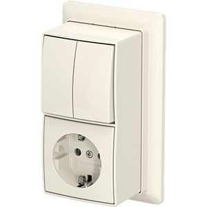Combinatie ra kv serie+plaat opb b-AP+ wit