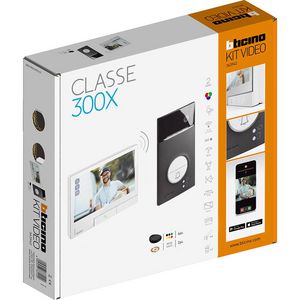 De Classe300X WIT kit Linea 3000 ZWART Badge video-intercom