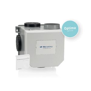 Pakket woonhuisventilator Optima CVE-S ECO HE interne RV-sensor eurostekker + Perilex stekker + Ventilatie sensor RFT CO2 