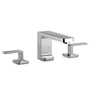 LULU 3-gats wastafelmengkraan m afvoergar. platina mat
