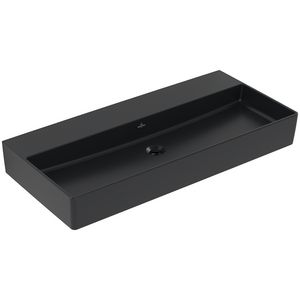 Wastafel Memento 2.0 1000x470mm Pure Black CeramicPlus 4A221FR7