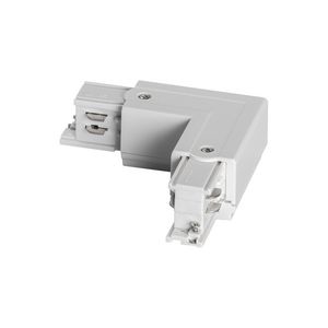 3-Fase rail L-koppelstuk (aarde buitenzijde) wit 41093114