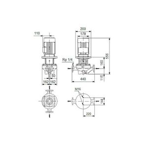 Inlinepomp TP 50-80/4-A-F-A-BQQE 400Y 50HZ