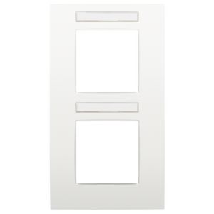 2-voudige afdekplaat hoh 71mm VERT Intense white