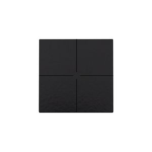 4-voudig drukknop Home Control piano black coated