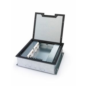 KRUISDOOS 2.0 4x 230V RA 4x leeg deksel 4mm inleg met knst.