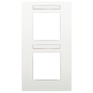 2-voudige afdekplaat hoh 71mm VERT Intense white