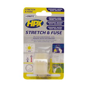 Zelfklevende tape HPX stretch&fuse 25mmx1,8m Transparant