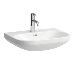 Wastafel LUA 60x46cm zonder kraangat zonder overloop wit