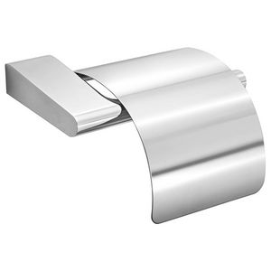 Toiletrolhouder met klep chroom Style